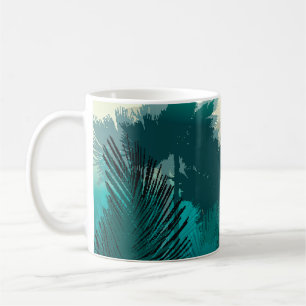 Tropical Jungle: Vintage Morning Landscape. Coffee Mug