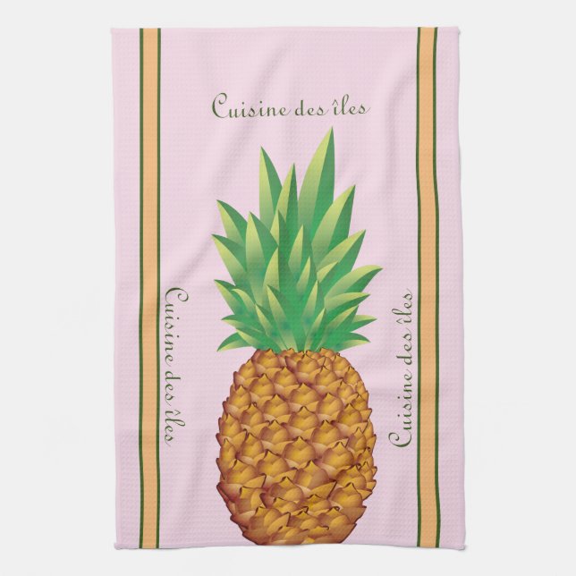 Tropical kitchen linen towel (Vertical)