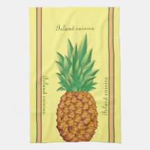 Tropical kitchen linen