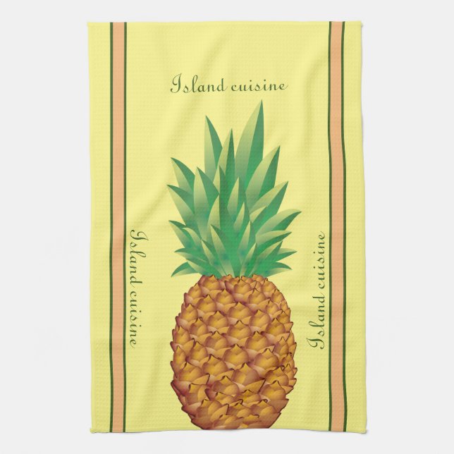 Tropical kitchen linen towel (Vertical)