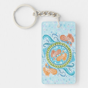Tropical Koi Mandala   Art Zen Océan Vibrant