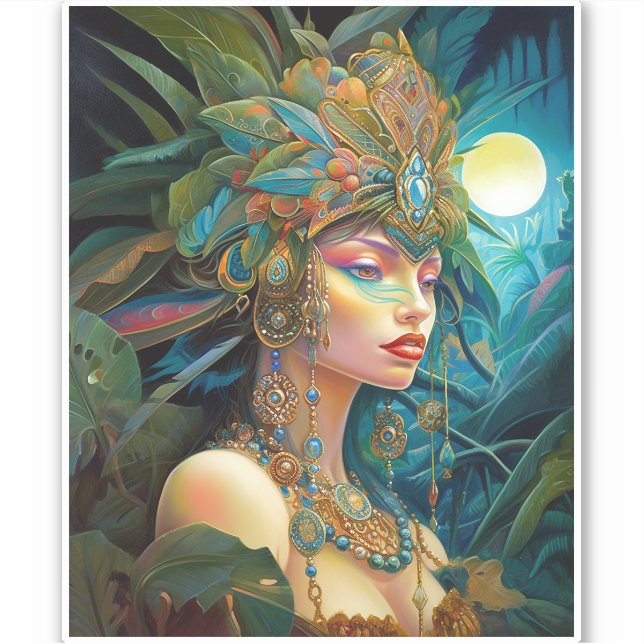 Tropical Lady Fantasy Art (Front)