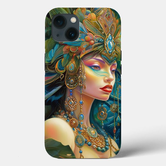 Tropical Lady Fantasy Art Case-Mate iPhone Case (Back)