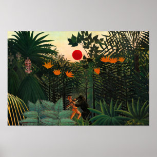 Tropical Landscape by Henri Rousseau Poster