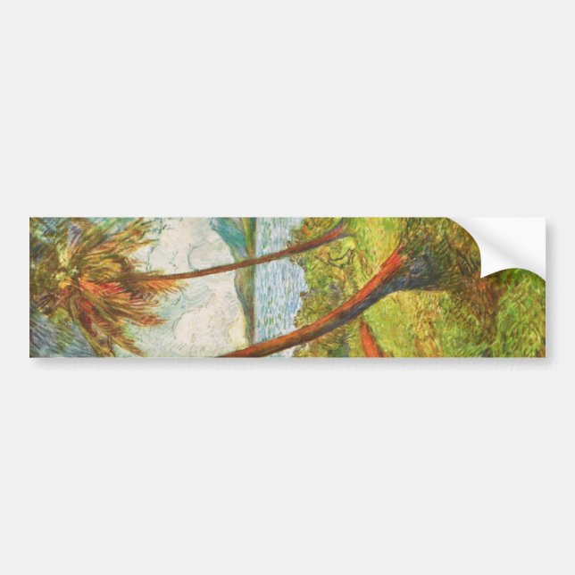 Tropical Landscape in Martinique (Charles Laval) Bumper Sticker (Front)