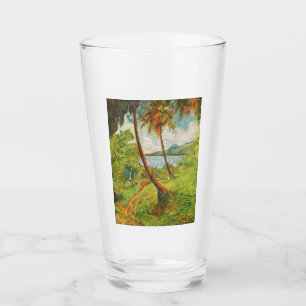 Tropical Landscape in Martinique (Charles Laval) Glass