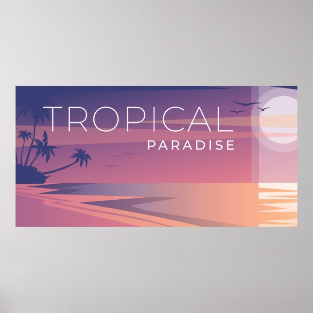 Tropical landscape poster (Front)