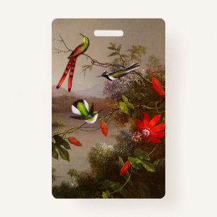 Tropical Landscape with Ten Hummingbirds Heade Badge