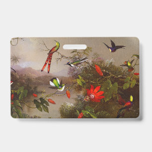 Tropical Landscape with Ten Hummingbirds Heade Badge