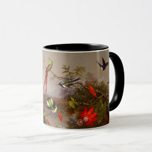 Tropical Landscape with Ten Hummingbirds Heade Mug