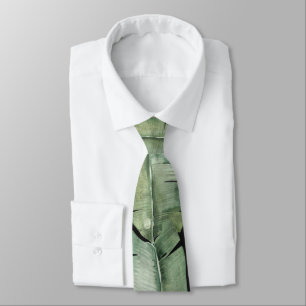 Tropical Large Palm Leaf Wedding Tie