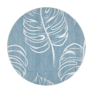 Tropical Leaf Abstract: Seamless Greenery. Cutting Board