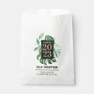 Tropical Leaf Class of 2021 Graduation Thank you Favour Bag