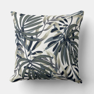 Tropical Leaf Designer Throw Pillow