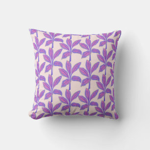 Tropical Leaf Harmony Throw Pillow
