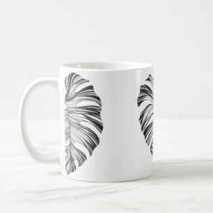 Tropical leaf. Monstera plant. Natural element. Coffee Mug