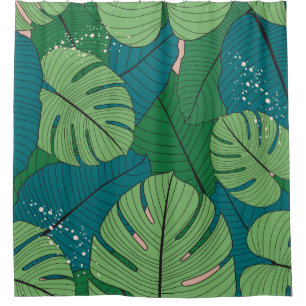 Tropical Leaf Tapestry: Vintage Verdure
