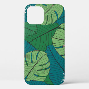 Tropical Leaf Tapestry: Vintage Verdure iPhone 12 Case