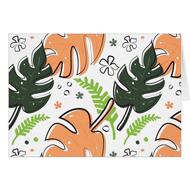 tropical leaves (Front Horizontal)