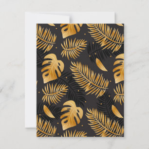 Tropical Leaves 14 Card