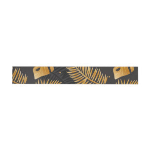 Tropical Leaves 14 Wrap Around Label