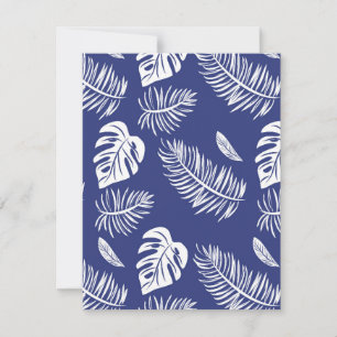 Tropical leaves 15 card