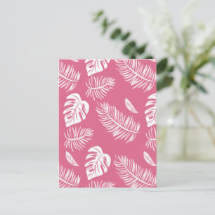 Tropical leaves 17 postcard