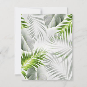 Tropical leaves 1 card