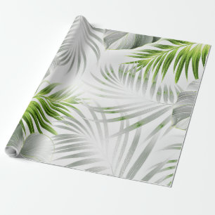 Tropical leaves 1 wrapping paper
