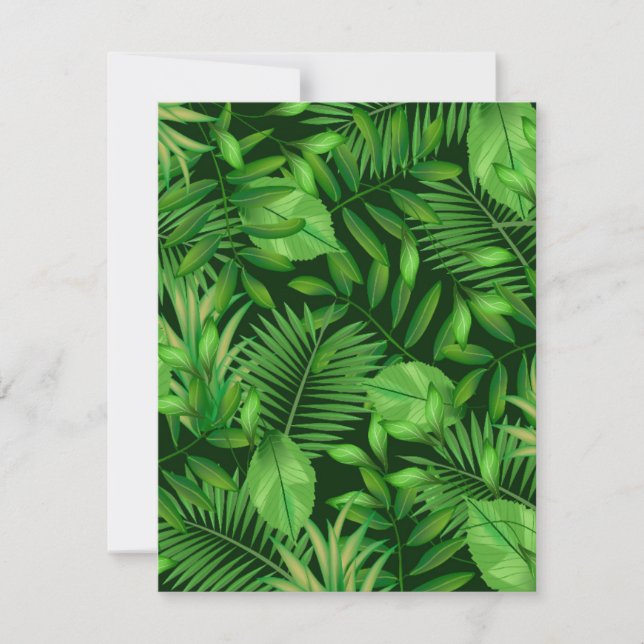 Tropical leaves 3 card (Front)