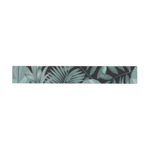 Tropical Leaves 4 Wrap Around Label