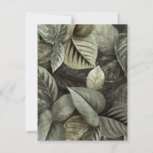 Tropical Leaves 5 Card (Front)