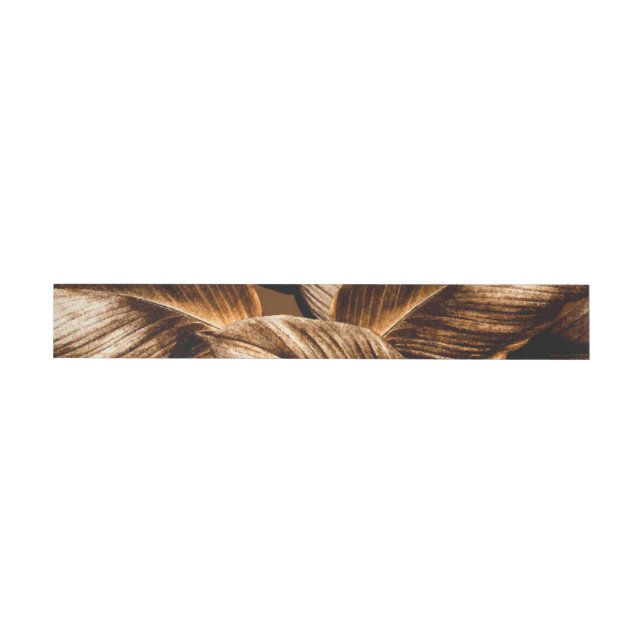 Tropical leaves 6 wrap around label (Individual)