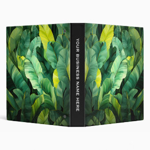 Tropical Leaves Abstract Botanical Jungle Nature Binder