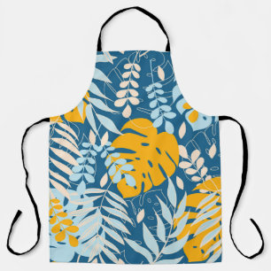 Tropical Leaves: Abstract Jungle Apron