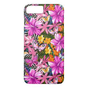Tropical leaves and flowers Case-Mate iPhone case