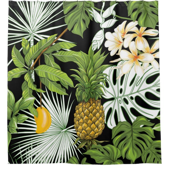 Tropical leaves and fruits seamless pattern (Front)