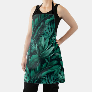 Tropical leaves apron