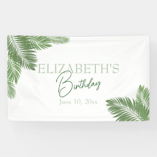 Tropical Leaves Banner