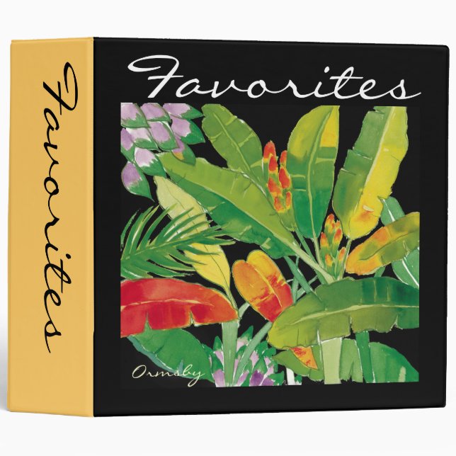 Tropical-Leaves binder (Front/Spine)