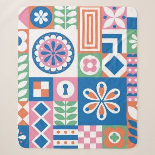 Tropical leaves. Botanical seamless pattern. Tropi Sherpa Blanket
