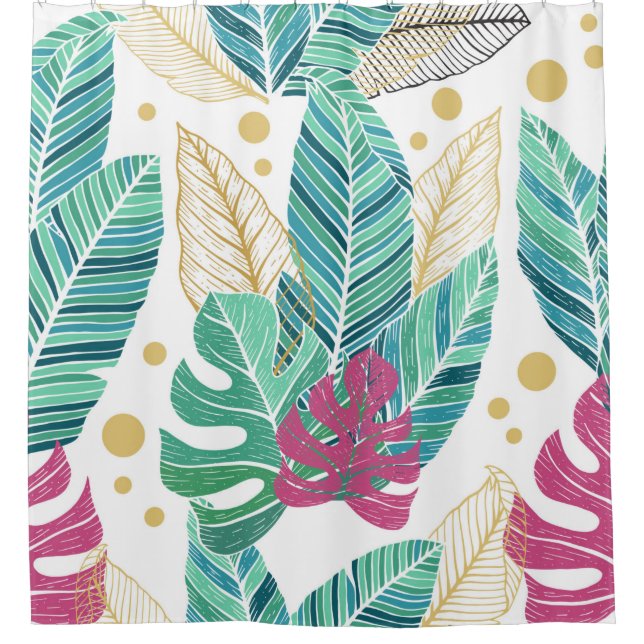 Tropical leaves. Botanical seamless pattern. Vinta (Front)