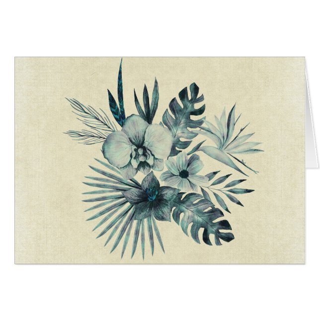 Tropical leaves bouquet (Front Horizontal)