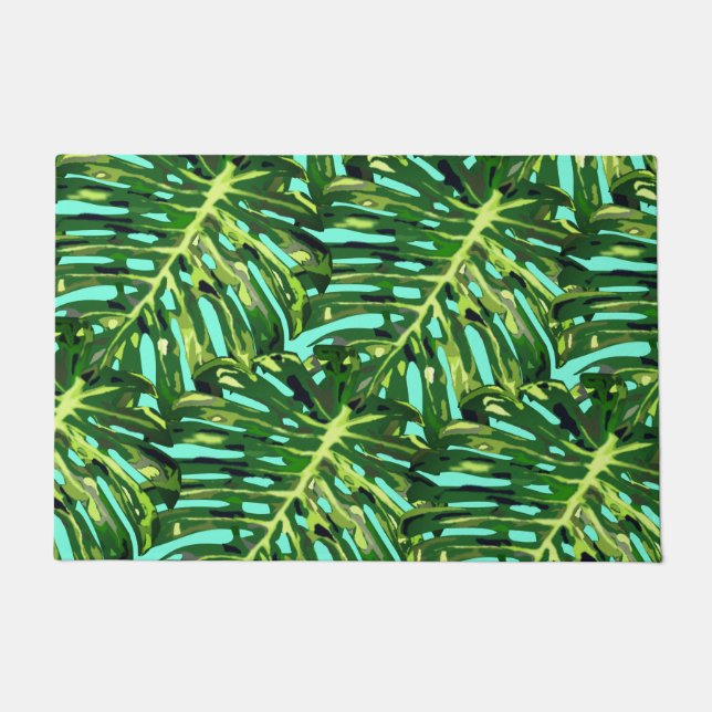 Tropical  Leaves Doormat (Front)