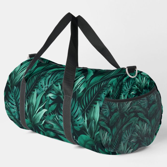 Tropical Leaves Duffle Bag (Right Corner)