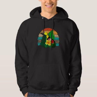 Tropical Leaves Exotic Bird Animal Wildlife Flower Hoodie