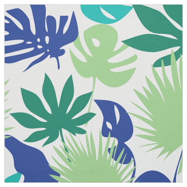 Tropical leaves fabric (Swatch)