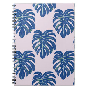 Tropical Leaves Fashionable Seamless Pattern Notebook