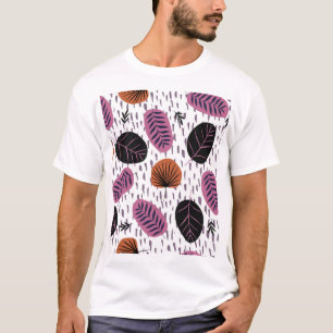Tropical leaves, fashionable seamless pattern. T-Shirt