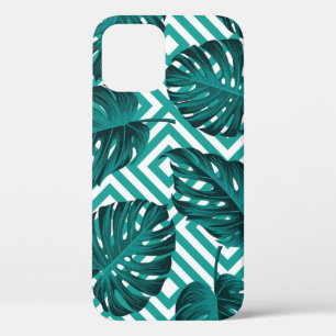 Tropical Leaves: Floral Seamless Pattern. iPhone 12 Case